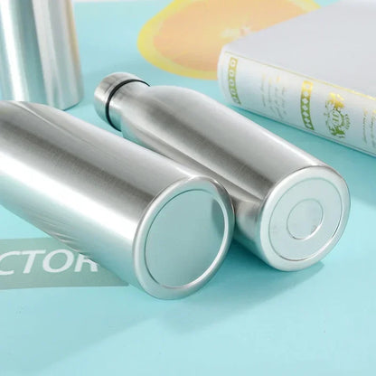 750ml or 1L Stainless Steel Leak Proof Camping Water Bottle