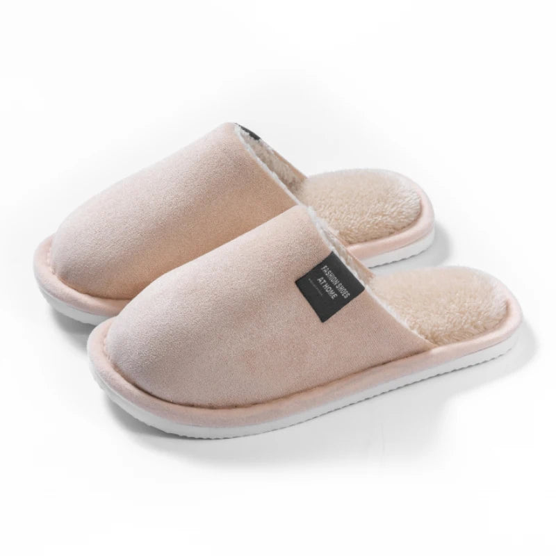 Warm Winter Couple Slippers for Men & Women Non Slip Home Shoes