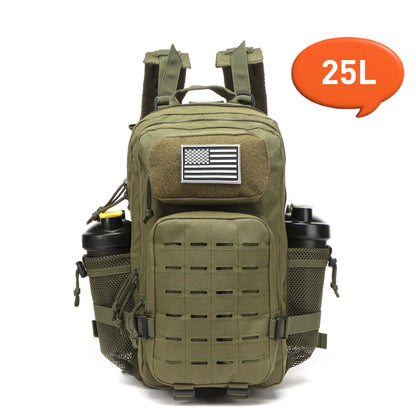 25L or 50L MOLLE Tactical Hiking Backpack with 2 Bottle Holders