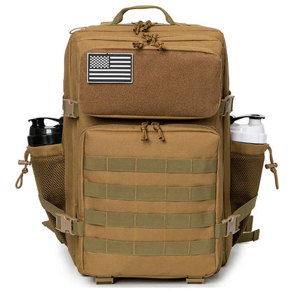45L MOLLE Tactical Hiking Backpack with Bottle Holder