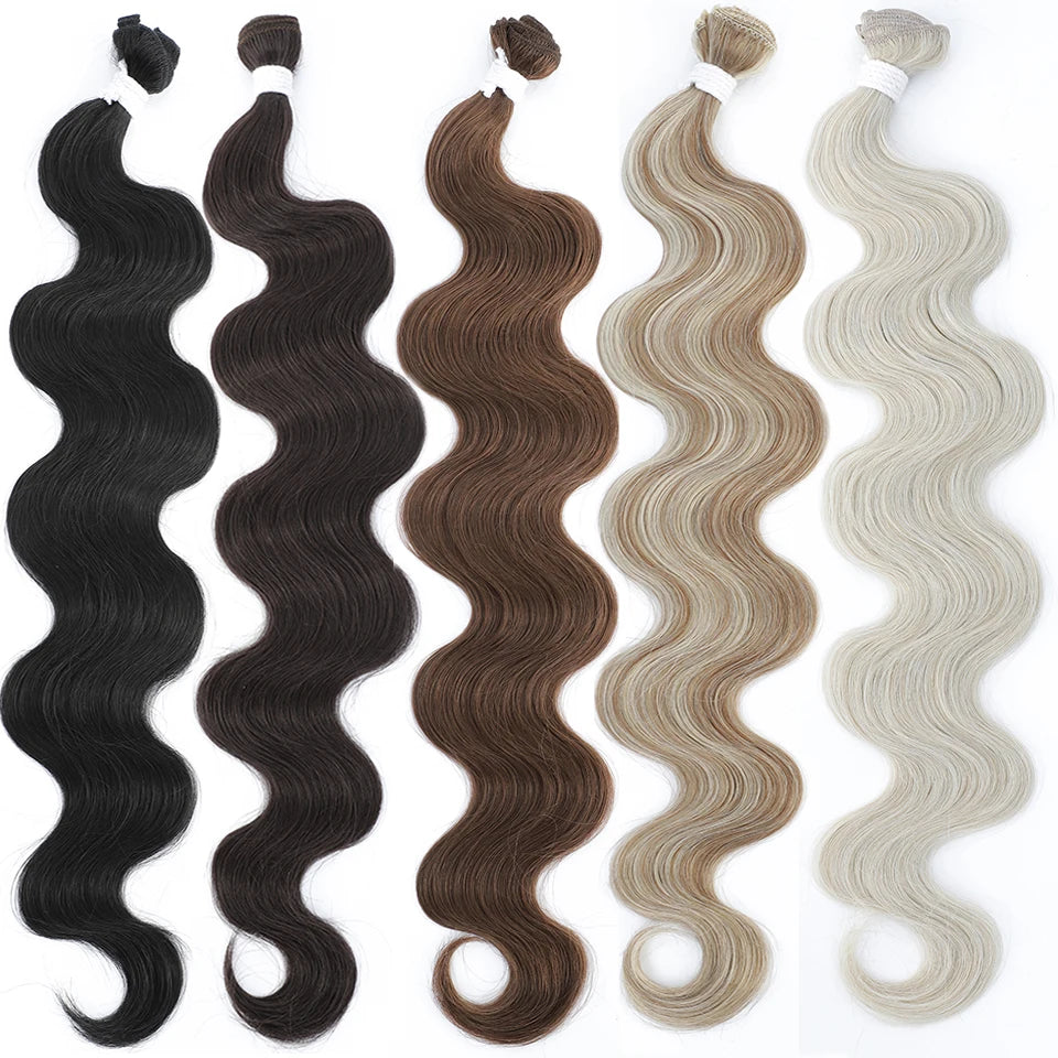 Colorful Ombre Body Wave Synthetic Hair Extensions