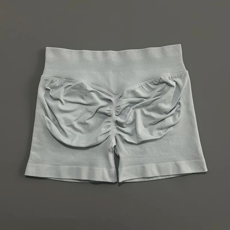 Women's Seamless Scrunch Butt Gym Biker Shorts