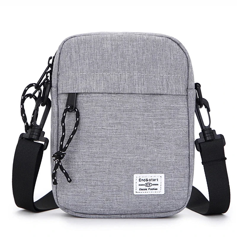 Unisex Oxford Cloth Small Crossbody Shoulder Bag Casual Satchel