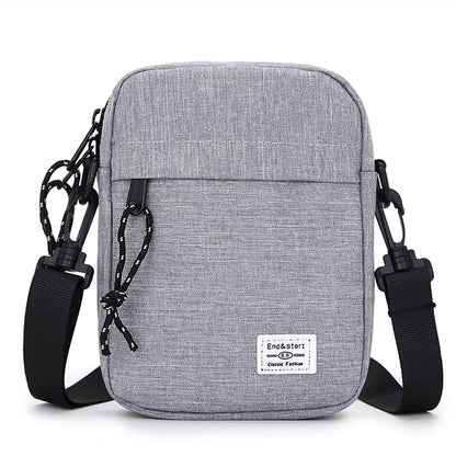Unisex Oxford Cloth Small Crossbody Shoulder Bag Casual Satchel