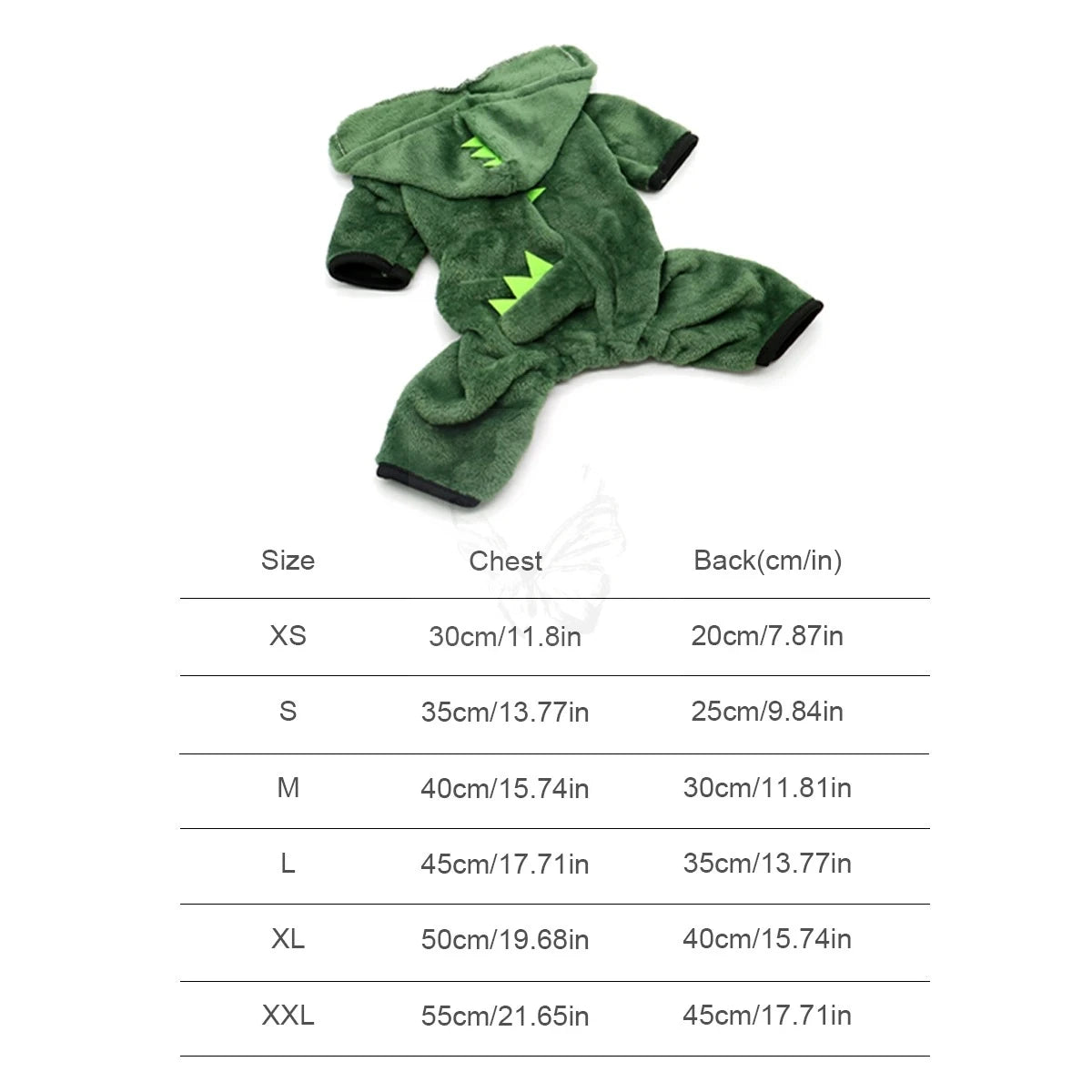 Halloween Dinosaur Fleece Hoodie for Small Dogs & Cats Costume