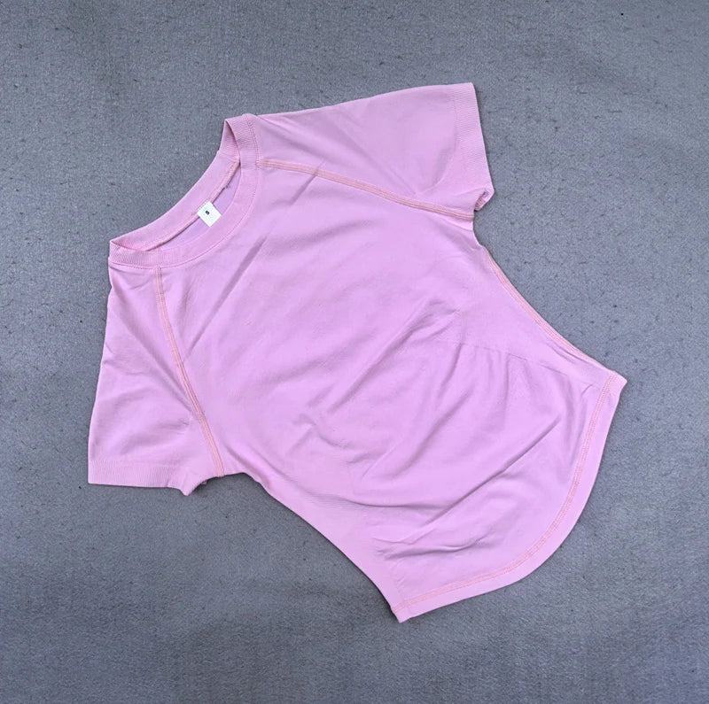 Women's Lightweight Short Sleeve Yoga Crop Top