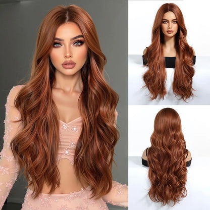 Women's Long Silver White Curly Synthetic Wig
