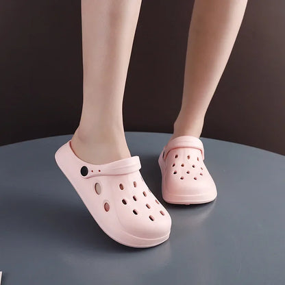 Unisex Wide Toe Garden Clogs Non Slip Summer Beach Sandals