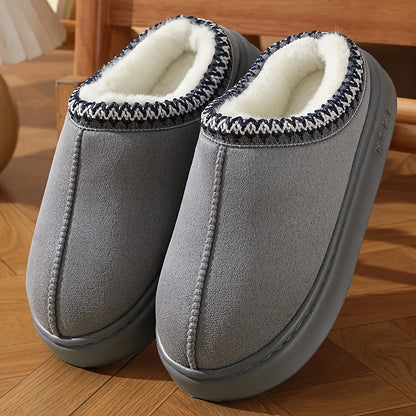 Women’s Warm Lined Winter Slippers Soft Sole Indoor Outdoor Shoes