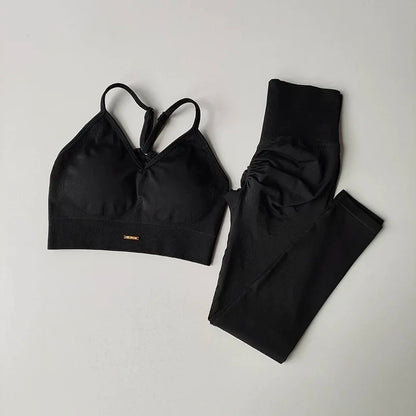 Women's High Waist Butt Lift Yoga Fitness Set