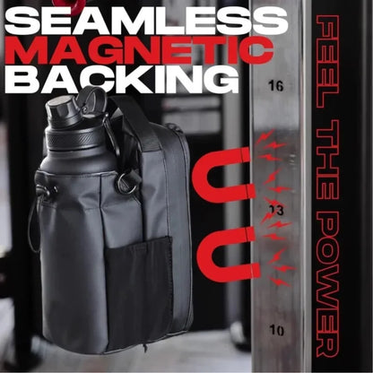 Large Capacity Magnetic Gym Bag with Phone and Water Bottle Pocket