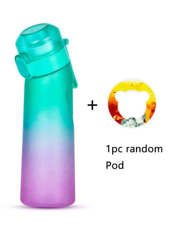 650ml Flavored Sports Water Bottle with Flavor Pod