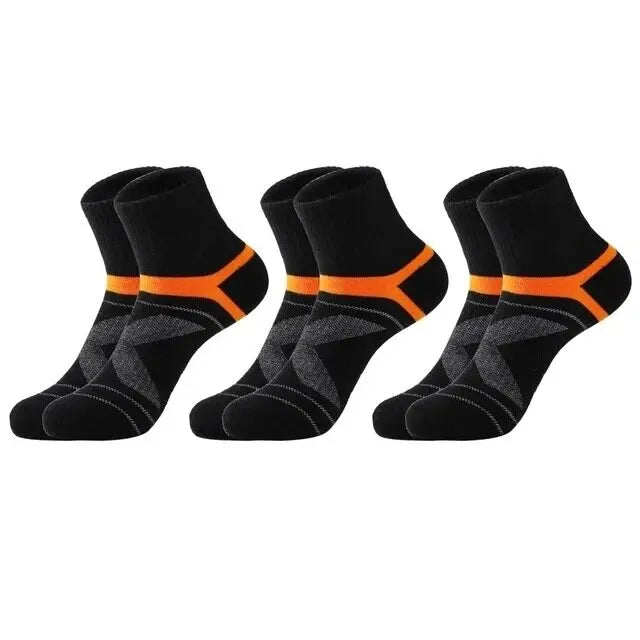 3 Pairs Men's Breathable Sports Running Socks