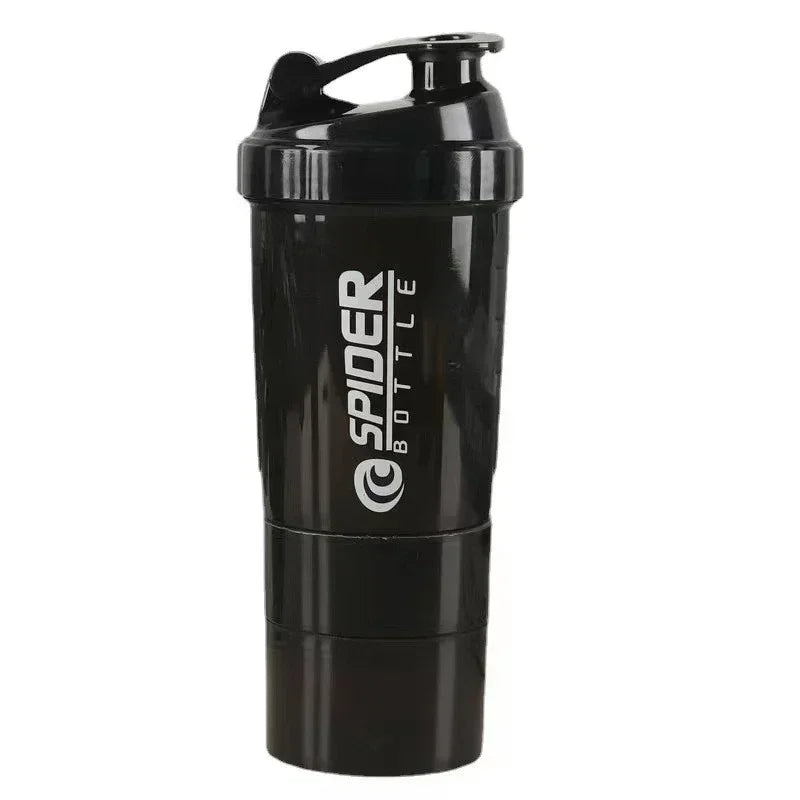 500ml 3 Layer Protein Shaker Bottle with Storage