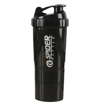 500ml 3 Layer Protein Shaker Bottle with Storage