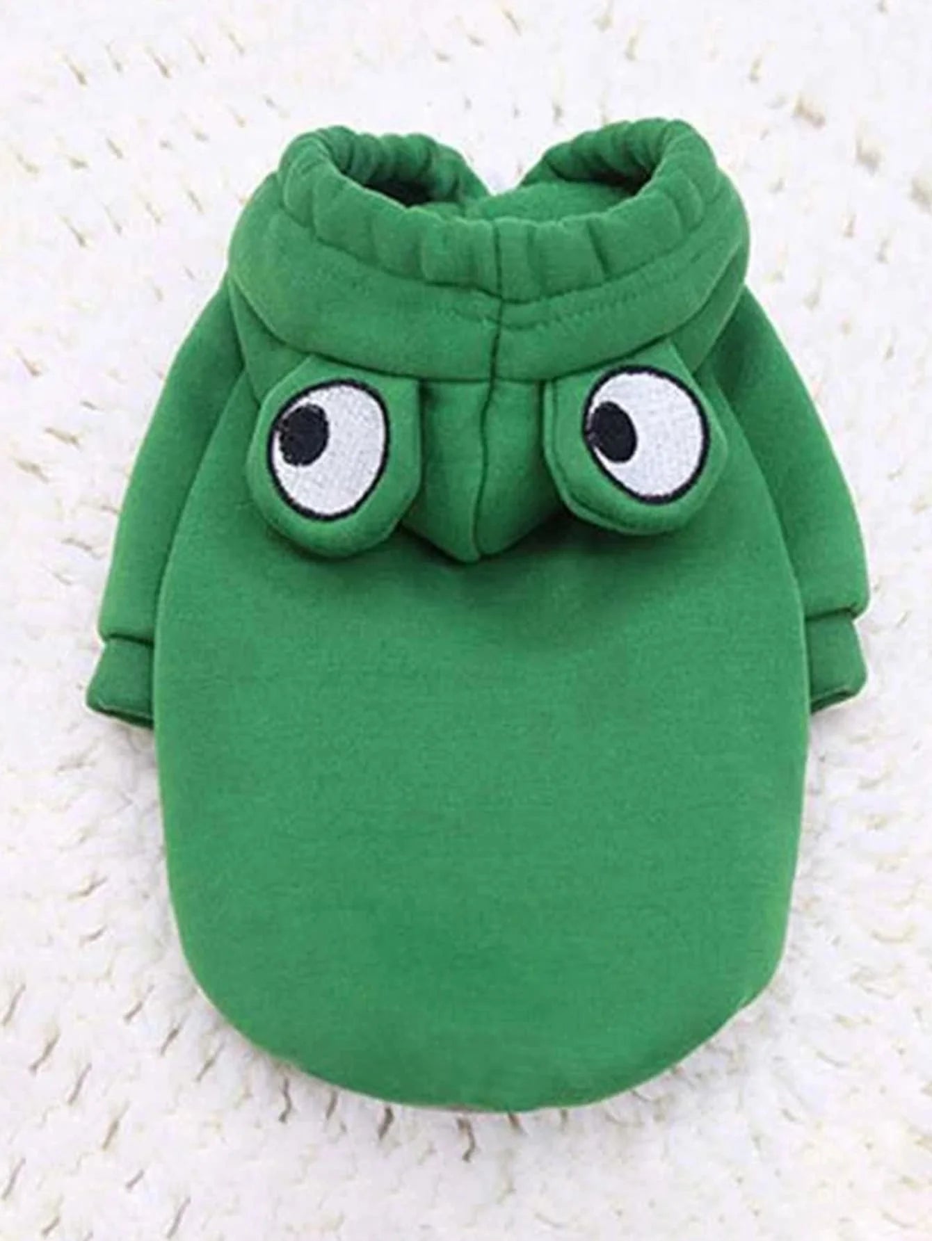 Cute Frog Dog Hoodie Sweater for Small & Medium Dogs Green Pet Clothes