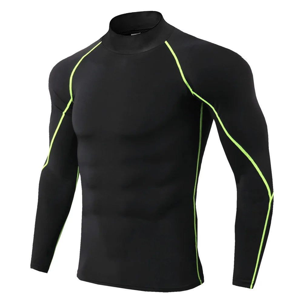 Men's Quick Dry Long Sleeve Compression Sports Shirt