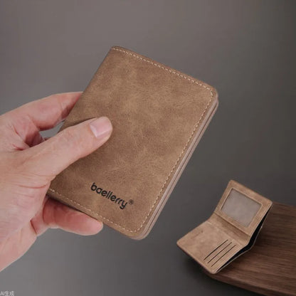Men's Minimalist Anti Theft PU Leather Wallet