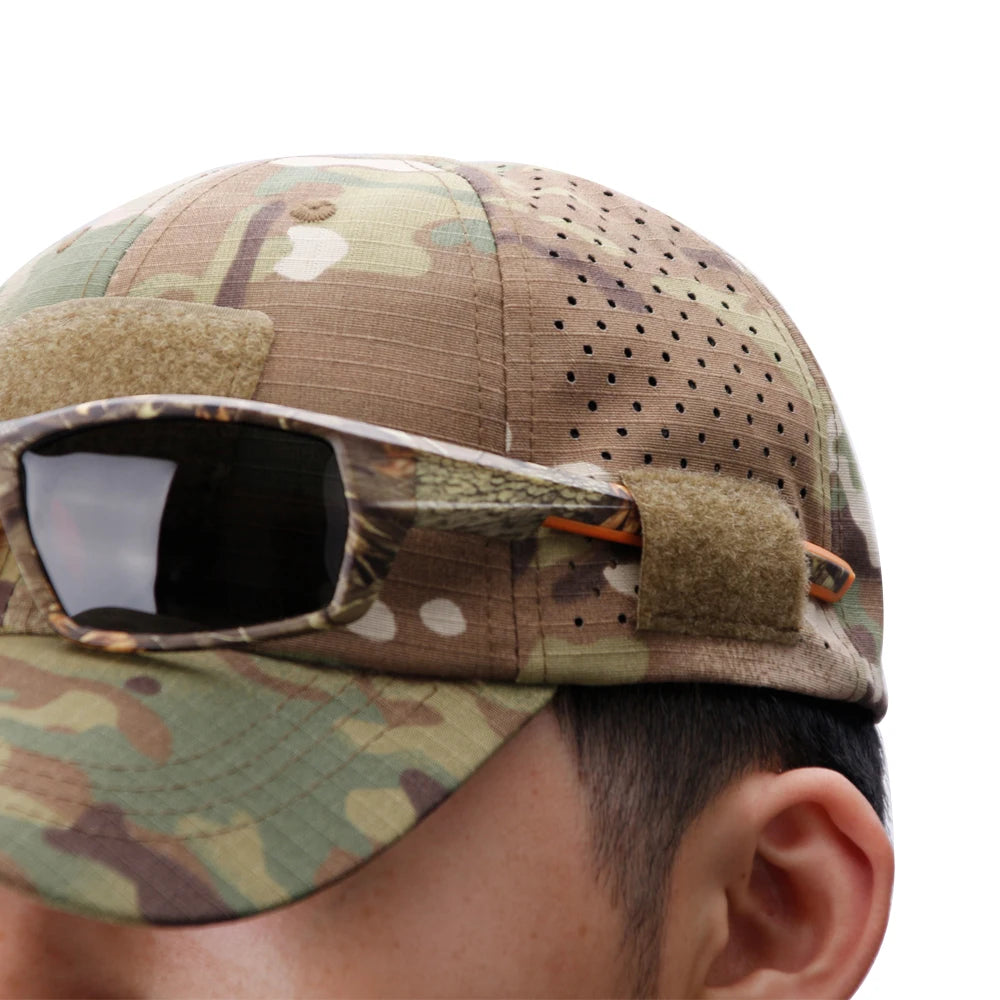 1 or 2 Pack Men's Camouflage Outdoor Baseball Caps