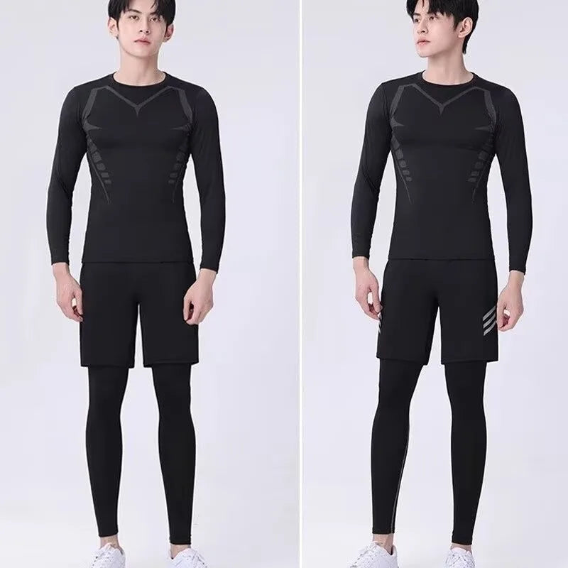 Men's Quick Dry Compression Running T Shirt