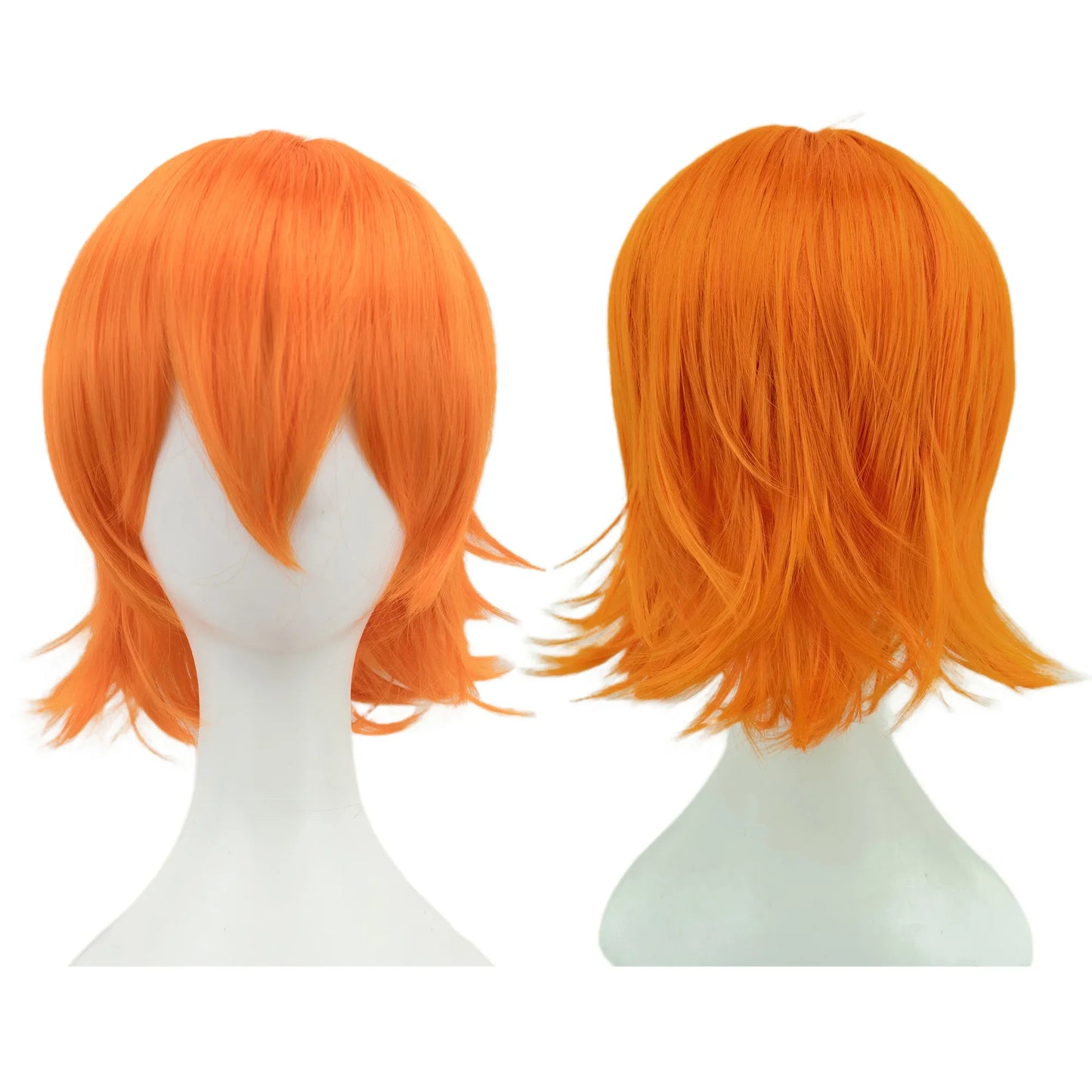 Unisex 12 Inch Short Bob Cosplay Wig with Bangs