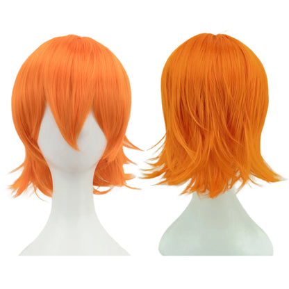 Unisex 12 Inch Short Bob Cosplay Wig with Bangs