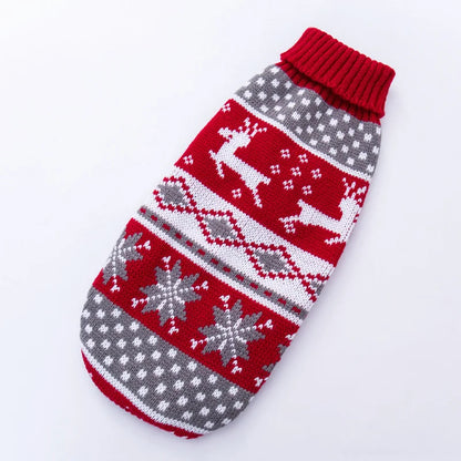 Cute Warm Cat Sweater Pullover for Winter Pet Clothing
