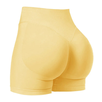 Women's Low Waist Seamless Stretch Yoga Shorts