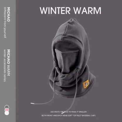 Unisex 3 in 1 Windproof Balaclava Hat with Neck Warmer