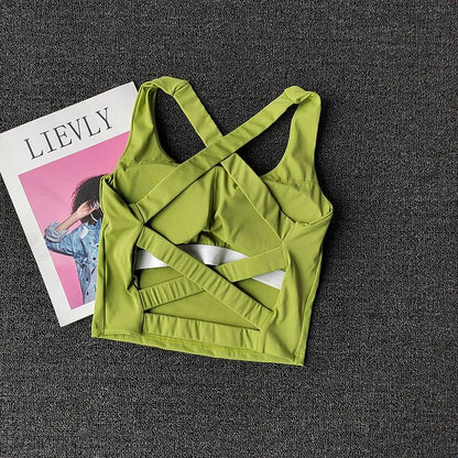 Women's Breathable Push Up Yoga Sports Bra