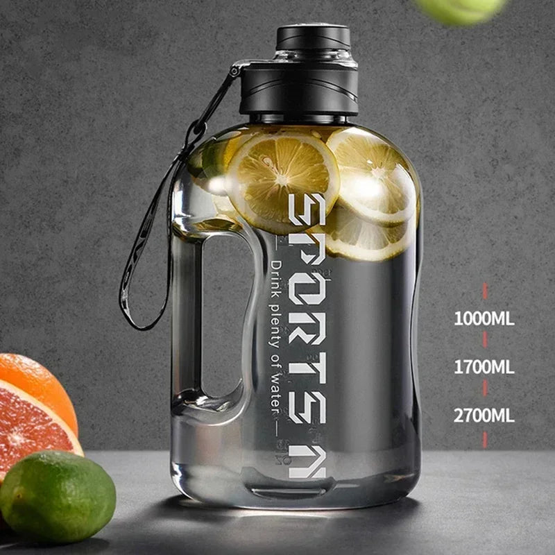 1.7L or 2.7L Large Capacity Sports Water Bottle