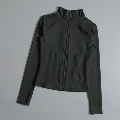 Women's Zip Long Sleeve Yoga Sports Jacket
