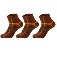 3 pairs brown