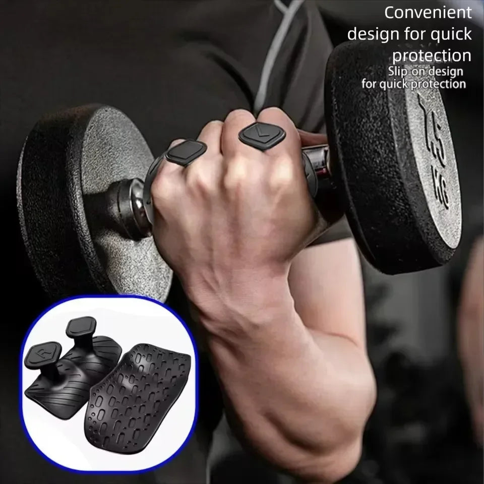1 Pair Anti Slip Silicone Weightlifting Palm Grips