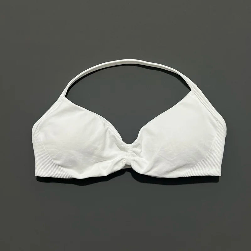 Women's High Support Strappy Halter Sports Bra