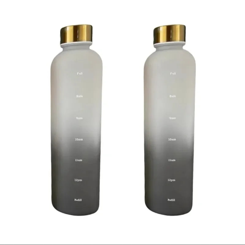 1000ml BPA Free Motivational Sports Water Bottle with Time Marker