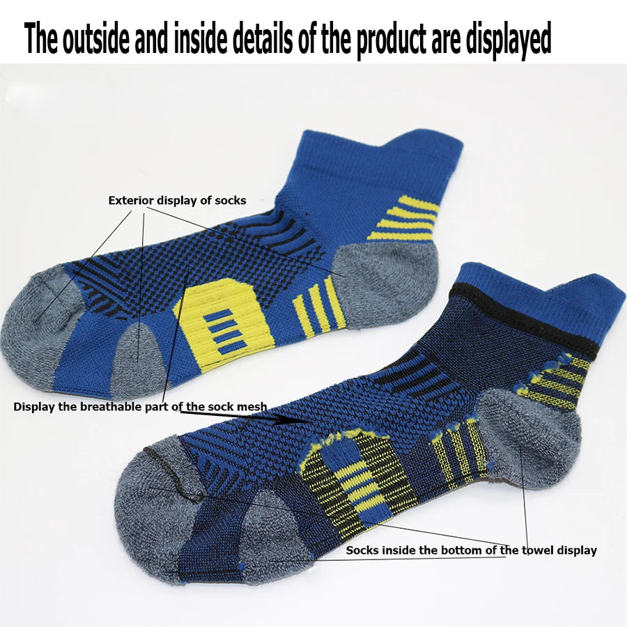 3 Pairs Quick Dry Non Slip Sports Socks