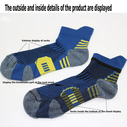 3 Pairs Quick Dry Non Slip Sports Socks