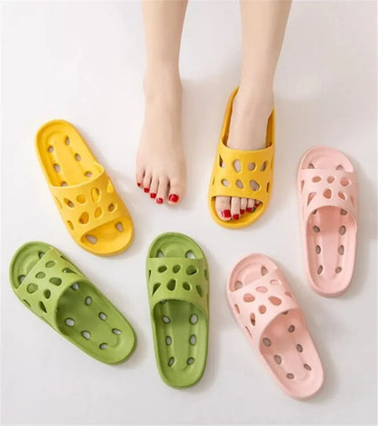 Unisex Non Slip EVA Drainage Shower Slippers