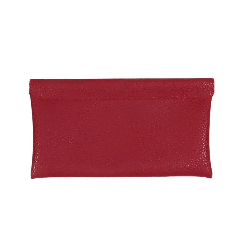 Self Closing PU Leather Long Wallet and Passport Holder