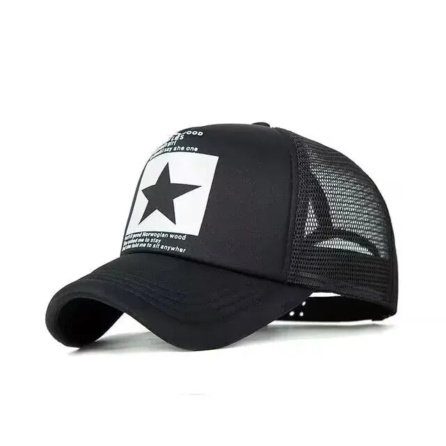 Unisex Breathable Mesh Snapback Baseball Cap