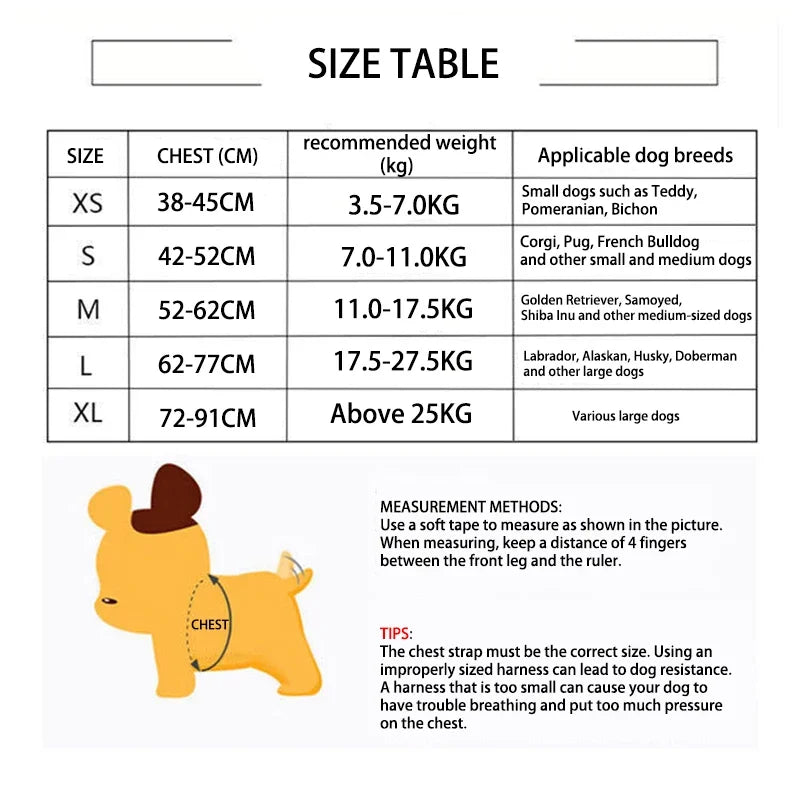 Adjustable Breathable Quick Release Dog Harness