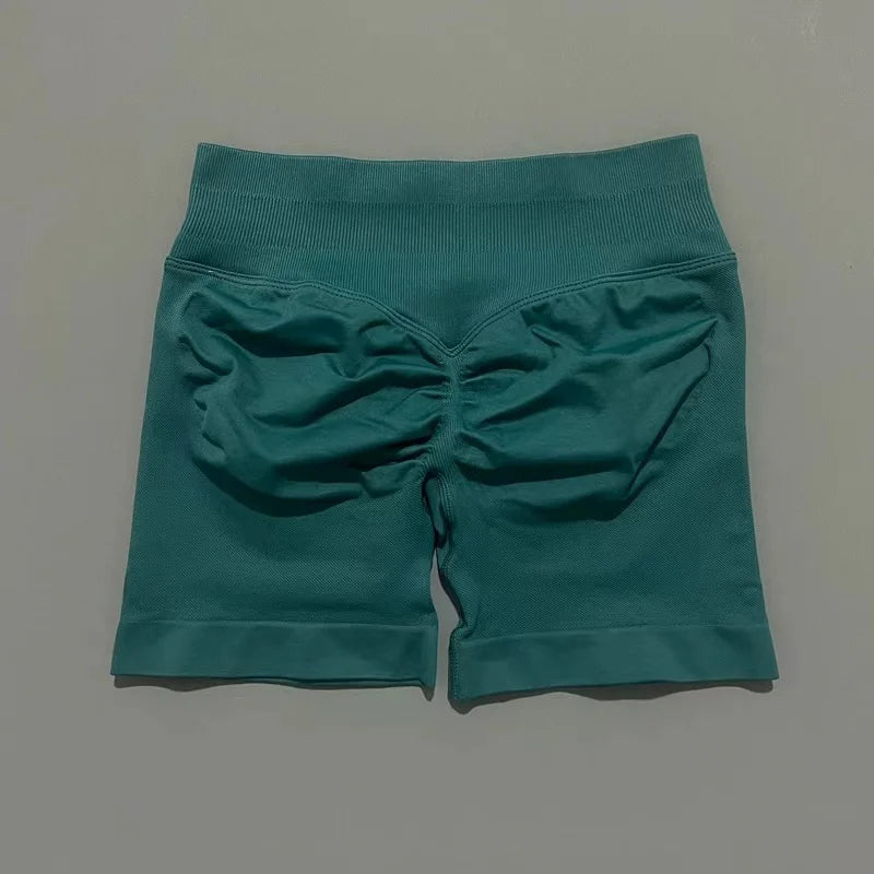 Women's Seamless Scrunch Butt Gym Biker Shorts