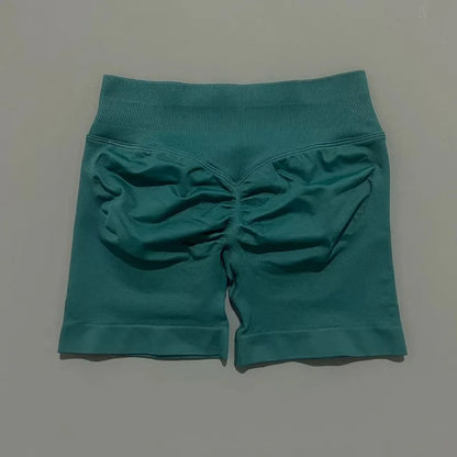 Women's Seamless Scrunch Butt Gym Biker Shorts