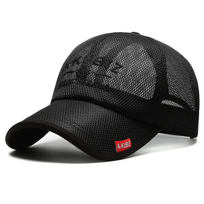 Unisex Mesh Embroidered Sun Protection Baseball Cap