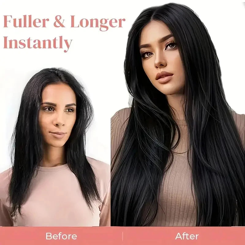 Women's 6 Piece 24 Inch Straight Clip In Hair Extensions