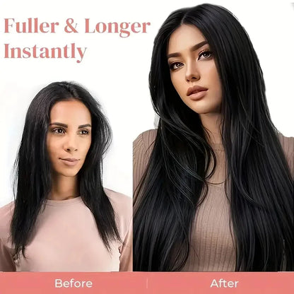 Women's 6 Piece 24 Inch Straight Clip In Hair Extensions
