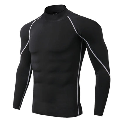 Men's Quick Dry Long Sleeve Compression Sports Shirt