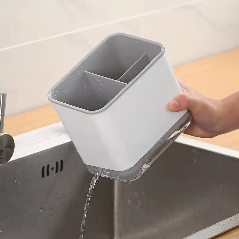 Multifunctional Kitchen Utensil Holder with Drainage Tray