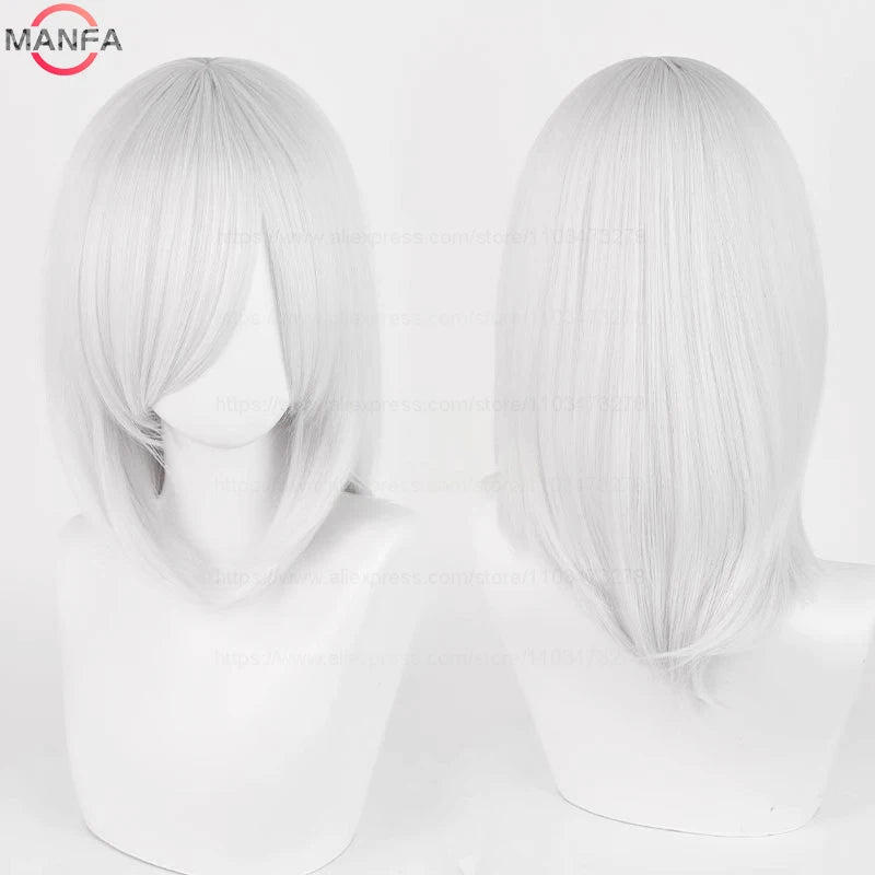 40cm Heat Resistant Anime Cosplay Wig with Bangs